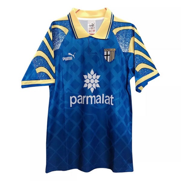 Auswärtstrikot Thailand Parma Retro 1995 1997 Blau Günstige Fußballtrikots